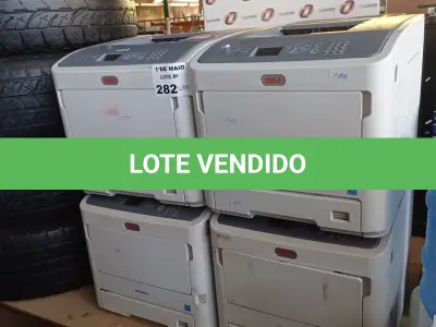LOTE 282 - 04 IMPRESSORAS MARCAS OKI MODELO MPS5501B PARA RETIRADA DE PEÇAS. (NO ESTADO, LEILÃO NÃO TEM GARANTIA E NEM DEVOLUÇÃO, SUJEITO A POSSÍVEIS AVARIAS VISÍVEIS/OCULTAS E/OU AUSÊNCIA DE COMPONENTES).