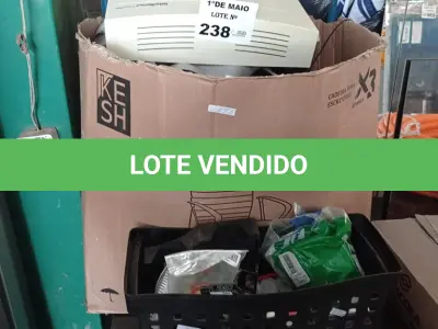 LOTE 238 - 01 LOTE COM MATERIAIS DIVERSOS. (NO ESTADO, LEILÃO NÃO TEM GARANTIA E NEM DEVOLUÇÃO, SUJEITO A POSSÍVEIS AVARIAS VISÍVEIS/OCULTAS E/OU AUSÊNCIA DE COMPONENTES).
