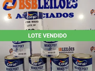 LOTE 182 - 07 LATAS DE CATALIZADOR PARA ESMALTE EPÓXI CORAL PARTE “B” 640ML. (NO ESTADO, LEILÃO NÃO TEM GARANTIA E NEM DEVOLUÇÃO, SUJEITO A POSSÍVEIS AVARIAS VISÍVEIS/OCULTAS E/OU AUSÊNCIA DE COMPONENTES).