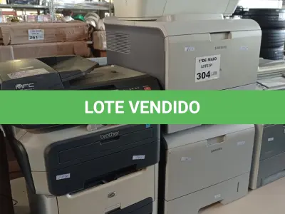 LOTE 304 - 06 IMPRESSORAS MARCAS E MODELOS DIVERSOS PARA RETIRADA DE PEÇAS. (NO ESTADO, LEILÃO NÃO TEM GARANTIA E NEM DEVOLUÇÃO, SUJEITO A POSSÍVEIS AVARIAS VISÍVEIS/OCULTAS E/OU AUSÊNCIA DE COMPONENTES).