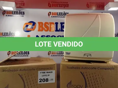LOTE 208 - 02 TOALHEIROS AUTO CORTE COMPACTO. (NO ESTADO, LEILÃO NÃO TEM GARANTIA E NEM DEVOLUÇÃO, SUJEITO A POSSÍVEIS AVARIAS VISÍVEIS/OCULTAS E/OU AUSÊNCIA DE COMPONENTES).