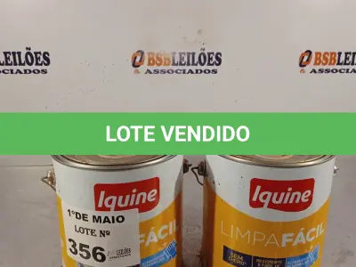 LOTE 356 - 02 GALÕES DE TINTA ACRÍLICA IQUINE LIMPA FÁCIL SEMI BRILHO BASE C. (NO ESTADO, LEILÃO NÃO TEM GARANTIA E NEM DEVOLUÇÃO, SUJEITO A POSSÍVEIS AVARIAS VISÍVEIS/OCULTAS E/OU AUSÊNCIA DE COMPONENTES).