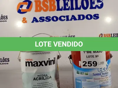 LOTE 259 - 01 GALÃO DE MASSA ACRÍLICA 6KG E 01 GALÃO DE ESMALTE A BASE D’AGUA MADEIRA E METAIS BASE ALTO BRILHO 3,2L. (NO ESTADO, LEILÃO NÃO TEM GARANTIA E NEM DEVOLUÇÃO, SUJEITO A POSSÍVEIS AVARIAS VISÍVEIS/OCULTAS E/OU AUSÊNCIA DE COMPONENTES).