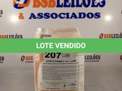 LOTE 207 - 02 GALÕES DE ESPUMA HIGIENIZADORA PARA ANTISSEPSIA INSTANTÂNEA DAS MÃOS 5L CADA. (NO ESTADO, LEILÃO NÃO TEM GARANTIA E NEM DEVOLUÇÃO, SUJEITO A POSSÍVEIS AVARIAS VISÍVEIS/OCULTAS E/OU AUSÊNCIA DE COMPONENTES).