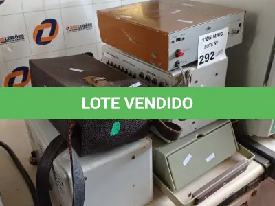 LOTE 292 - 06 EQUIPAMENTOS ELETRÔNICOS ANTIGOS DIVERSOS. (NO ESTADO, LEILÃO NÃO TEM GARANTIA E NEM DEVOLUÇÃO, SUJEITO A POSSÍVEIS AVARIAS VISÍVEIS/OCULTAS E/OU AUSÊNCIA DE COMPONENTES).
