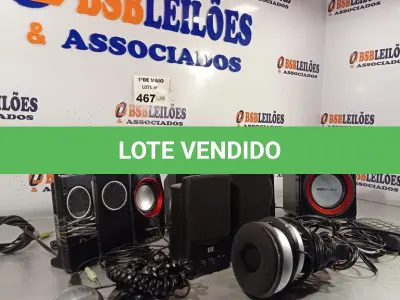 LOTE 467 - 01 LOTE COM VÁRIAS CAIXINHAS DE SOM MARCAS E MODELOS DIVERSOS. (NO ESTADO, LEILÃO NÃO TEM GARANTIA E NEM DEVOLUÇÃO, SUJEITO A POSSÍVEIS AVARIAS VISÍVEIS/OCULTAS E/OU AUSÊNCIA DE COMPONENTES).