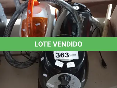LOTE 363 - 01 AIR FRY MARCA MONDIAL 220V E 02 ASPIRADORES DE PÓ MARCAS E MODELOS DIVERSOS.  (NO ESTADO, LEILÃO NÃO TEM GARANTIA E NEM DEVOLUÇÃO, SUJEITO A POSSÍVEIS AVARIAS VISÍVEIS/OCULTAS E/OU AUSÊNCIA DE COMPONENTES).