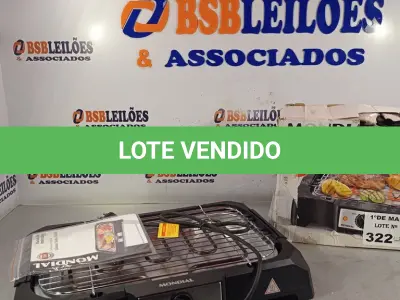 LOTE 322 - 02 CHURRASQUEIRAS ELÉTRICAS MARCAS MONDIAL MODELOS DIVERSOS SENDO 01 127V E OUTRA 220V. (NO ESTADO, LEILÃO NÃO TEM GARANTIA E NEM DEVOLUÇÃO, SUJEITO A POSSÍVEIS AVARIAS VISÍVEIS/OCULTAS E/OU AUSÊNCIA DE COMPONENTES).