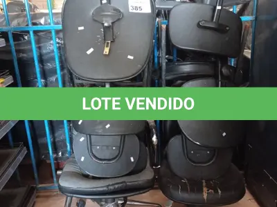 LOTE 385 - 01 LOTE COM VÁRIAS CADEIRAS DE ESCRITÓRIO MARCAS E MODELOS DIVERSOS. (NO ESTADO, LEILÃO NÃO TEM GARANTIA E NEM DEVOLUÇÃO, SUJEITO A POSSÍVEIS AVARIAS VISÍVEIS/OCULTAS E/OU AUSÊNCIA DE COMPONENTES).