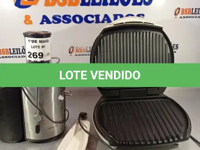 LOTE 269 - 01 JUICER E 01 SANDUICHEIRA MARCAS E MODELOS DIVERSOS. (NO ESTADO, LEILÃO NÃO TEM GARANTIA E NEM DEVOLUÇÃO, SUJEITO A POSSÍVEIS AVARIAS VISÍVEIS/OCULTAS E/OU AUSÊNCIA DE COMPONENTES).