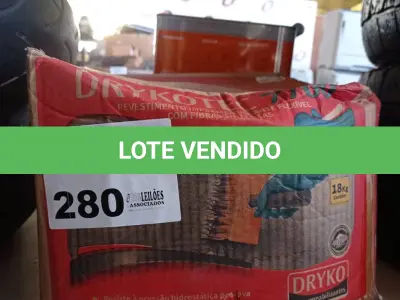 LOTE 280 - 01 CAIXA DE DRYKOTEC 7700, REVESTIMENTO IMPERMEABILIZANTE FLEXÍVEL COM FIBRAS SINTÉTICAS. (NO ESTADO, LEILÃO NÃO TEM GARANTIA E NEM DEVOLUÇÃO, SUJEITO A POSSÍVEIS AVARIAS VISÍVEIS/OCULTAS E/OU AUSÊNCIA DE COMPONENTES).