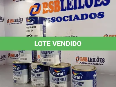 LOTE 182 - 07 LATAS DE CATALIZADOR PARA ESMALTE EPÓXI CORAL PARTE “B” 640ML. (NO ESTADO, LEILÃO NÃO TEM GARANTIA E NEM DEVOLUÇÃO, SUJEITO A POSSÍVEIS AVARIAS VISÍVEIS/OCULTAS E/OU AUSÊNCIA DE COMPONENTES).