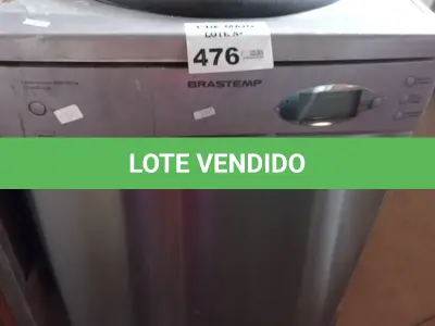 LOTE 476 - 01 LAVA LOUÇAS MARCA BRASTEMP. (NO ESTADO, LEILÃO NÃO TEM GARANTIA E NEM DEVOLUÇÃO, SUJEITO A POSSÍVEIS AVARIAS VISÍVEIS/OCULTAS E/OU AUSÊNCIA DE COMPONENTES).