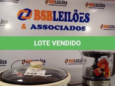 LOTE 348 - 01 ESPREMEDOR DE CITRUS INCOMPLETO E 01 CAÇAROLA ELÉTRICA. (NO ESTADO, LEILÃO NÃO TEM GARANTIA E NEM DEVOLUÇÃO, SUJEITO A POSSÍVEIS AVARIAS VISÍVEIS/OCULTAS E/OU AUSÊNCIA DE COMPONENTES).