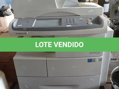 LOTE 368 - 01 IMPRESSORA MULTIFUNCIONAL MARCA SAMSUNG MODELO 6555NX. (NO ESTADO, LEILÃO NÃO TEM GARANTIA E NEM DEVOLUÇÃO, SUJEITO A POSSÍVEIS AVARIAS VISÍVEIS/OCULTAS E/OU AUSÊNCIA DE COMPONENTES).