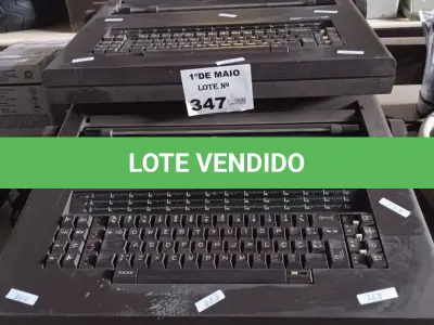LOTE 347 - 03 MÁQUINAS DE ESCREVER ELETRÔNICAS MARCA REMTRONIC 2.000. (NO ESTADO, LEILÃO NÃO TEM GARANTIA E NEM DEVOLUÇÃO, SUJEITO A POSSÍVEIS AVARIAS VISÍVEIS/OCULTAS E/OU AUSÊNCIA DE COMPONENTES).