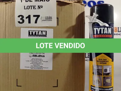 LOTE 317 - 12 TUBOS DE ESPUMA PU MULTIUSO TYTAN. (NO ESTADO, LEILÃO NÃO TEM GARANTIA E NEM DEVOLUÇÃO, SUJEITO A POSSÍVEIS AVARIAS VISÍVEIS/OCULTAS E/OU AUSÊNCIA DE COMPONENTES).