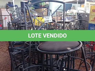 LOTE 636 - 01 LOTE COM VÁRIAS CADEIRAS DE FERRO COM AVARIAS. (NO ESTADO, LEILÃO NÃO TEM GARANTIA E NEM DEVOLUÇÃO, SUJEITO A POSSÍVEIS AVARIAS VISÍVEIS/OCULTAS E/OU AUSÊNCIA DE COMPONENTES).
