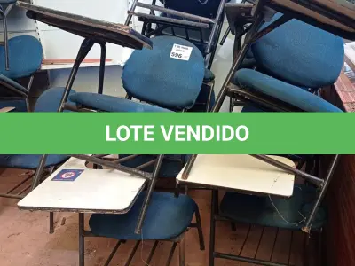 LOTE 596 - 10 CADEIRAS DE AUDITÓRIO. (NO ESTADO, LEILÃO NÃO TEM GARANTIA E NEM DEVOLUÇÃO, SUJEITO A POSSÍVEIS AVARIAS VISÍVEIS/OCULTAS E/OU AUSÊNCIA DE COMPONENTES).