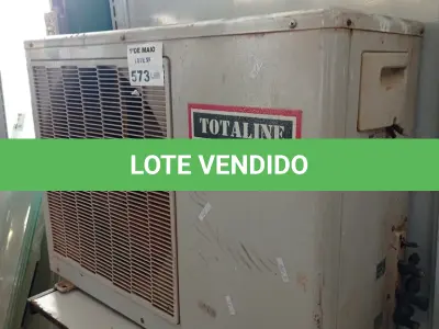 LOTE 573 - 01 CONDENSADORA MARCA TOTALINE 11.000BTU 220V. (NO ESTADO, LEILÃO NÃO TEM GARANTIA E NEM DEVOLUÇÃO, SUJEITO A POSSÍVEIS AVARIAS VISÍVEIS/OCULTAS E/OU AUSÊNCIA DE COMPONENTES).