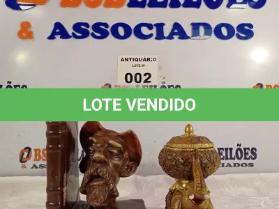 LOTE 002 - 02 PEÇAS PARA DECORAÇÃO. (NO ESTADO, LEILÃO NÃO TEM GARANTIA E NEM DEVOLUÇÃO, SUJEITO A POSSÍVEIS AVARIAS VISÍVEIS/OCULTAS E/OU AUSÊNCIA DE COMPONENTES).