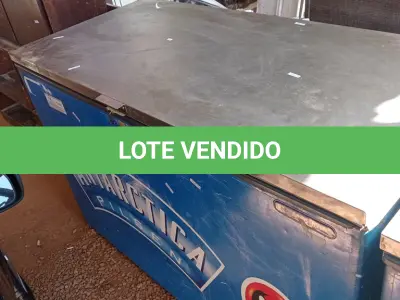 LOTE 601 - 01 FREEZER HORIZONTAL COM 01 TAMPA SEM O MOTOR. (NO ESTADO, LEILÃO NÃO TEM GARANTIA E NEM DEVOLUÇÃO, SUJEITO A POSSÍVEIS AVARIAS VISÍVEIS/OCULTAS E/OU AUSÊNCIA DE COMPONENTES).