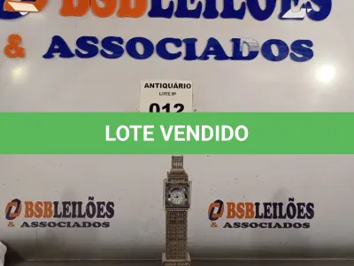 LOTE 012 - 01 RELÓGIO DE MESA BIG BEM LONDRES DE VIDRO DECORATIVO. (NO ESTADO, LEILÃO NÃO TEM GARANTIA E NEM DEVOLUÇÃO, SUJEITO A POSSÍVEIS AVARIAS VISÍVEIS/OCULTAS E/OU AUSÊNCIA DE COMPONENTES).