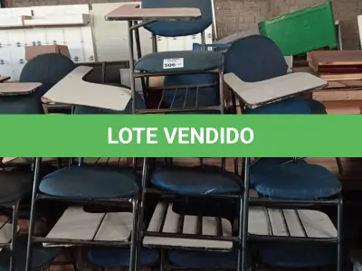LOTE 506 - 10 CADEIRAS DE AUDITÓRIO. (NO ESTADO, LEILÃO NÃO TEM GARANTIA E NEM DEVOLUÇÃO, SUJEITO A POSSÍVEIS AVARIAS VISÍVEIS/OCULTAS E/OU AUSÊNCIA DE COMPONENTES).