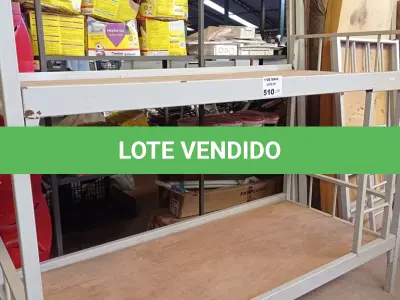 LOTE 510 - 01 CAMA BELICHE EM METAL. (NO ESTADO, LEILÃO NÃO TEM GARANTIA E NEM DEVOLUÇÃO, SUJEITO A POSSÍVEIS AVARIAS VISÍVEIS/OCULTAS E/OU AUSÊNCIA DE COMPONENTES).