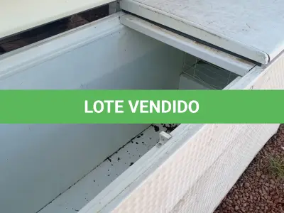 LOTE 518 - 01 FREEZER HORIZONTAL COM 02 TAMPAS 220V. (NO ESTADO, LEILÃO NÃO TEM GARANTIA E NEM DEVOLUÇÃO, SUJEITO A POSSÍVEIS AVARIAS VISÍVEIS/OCULTAS E/OU AUSÊNCIA DE COMPONENTES).