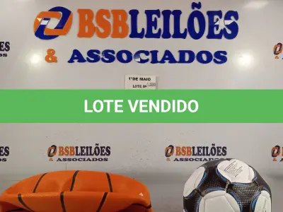 LOTE 030 - 01 BOLA DE BASQUETE E 01 BOLA DE FUTEBOL. (NO ESTADO, LEILÃO NÃO TEM GARANTIA E NEM DEVOLUÇÃO, SUJEITO A POSSÍVEIS AVARIAS VISÍVEIS/OCULTAS E/OU AUSÊNCIA DE COMPONENTES).