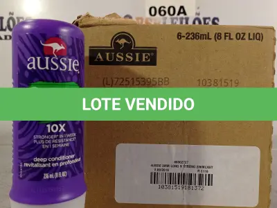 LOTE 060 - 06 FRASCOS DE DEEP CONDITIONER REVITALISANT EN PROFONDEUR AUSSIE 236ML. (NO ESTADO, LEILÃO NÃO TEM GARANTIA E NEM DEVOLUÇÃO, SUJEITO A POSSÍVEIS AVARIAS VISÍVEIS/OCULTAS E/OU AUSÊNCIA DE COMPONENTES).