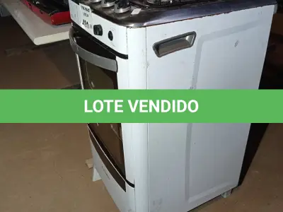 LOTE 491 - 01 FOGÃO A GÁS 04 BOCAS. (NO ESTADO, LEILÃO NÃO TEM GARANTIA E NEM DEVOLUÇÃO, SUJEITO A POSSÍVEIS AVARIAS VISÍVEIS/OCULTAS E/OU AUSÊNCIA DE COMPONENTES).
