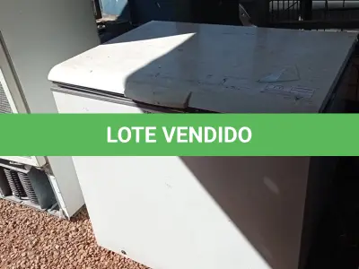 LOTE 607 - 01 FREEZER HORIZONTAL COM 01 TAMPA SEM O MOTOR. (NO ESTADO, LEILÃO NÃO TEM GARANTIA E NEM DEVOLUÇÃO, SUJEITO A POSSÍVEIS AVARIAS VISÍVEIS/OCULTAS E/OU AUSÊNCIA DE COMPONENTES).