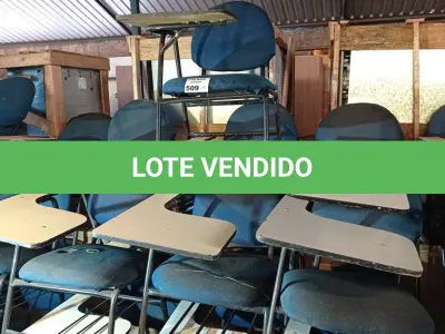 LOTE 509 - 10 CADEIRAS DE AUDITÓRIO. (NO ESTADO, LEILÃO NÃO TEM GARANTIA E NEM DEVOLUÇÃO, SUJEITO A POSSÍVEIS AVARIAS VISÍVEIS/OCULTAS E/OU AUSÊNCIA DE COMPONENTES).