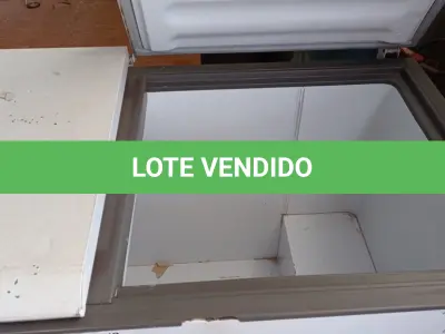 LOTE 591 - 01 FREEZER HORIZONTAL COM 02 TAMPAS. (NO ESTADO, LEILÃO NÃO TEM GARANTIA E NEM DEVOLUÇÃO, SUJEITO A POSSÍVEIS AVARIAS VISÍVEIS/OCULTAS E/OU AUSÊNCIA DE COMPONENTES).