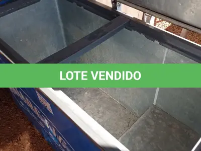 LOTE 602 - 01 FREEZER HORIZONTAL COM 01 TAMPA SEM O MOTOR. (NO ESTADO, LEILÃO NÃO TEM GARANTIA E NEM DEVOLUÇÃO, SUJEITO A POSSÍVEIS AVARIAS VISÍVEIS/OCULTAS E/OU AUSÊNCIA DE COMPONENTES).