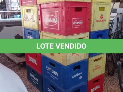 LOTE 644 - 21 ENGRADADOS PARA CERVEJAS. (NO ESTADO, LEILÃO NÃO TEM GARANTIA E NEM DEVOLUÇÃO, SUJEITO A POSSÍVEIS AVARIAS VISÍVEIS/OCULTAS E/OU AUSÊNCIA DE COMPONENTES).