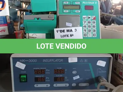 LOTE 522 - 01 INSUFLADOR HK-3.000 E 01 NUTRIMAT2. (NO ESTADO, LEILÃO NÃO TEM GARANTIA E NEM DEVOLUÇÃO, SUJEITO A POSSÍVEIS AVARIAS VISÍVEIS/OCULTAS E/OU AUSÊNCIA DE COMPONENTES).