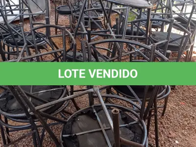 LOTE 640 - 01 LOTE COM VÁRIAS CADEIRAS DE FERRO COM AVARIAS. (NO ESTADO, LEILÃO NÃO TEM GARANTIA E NEM DEVOLUÇÃO, SUJEITO A POSSÍVEIS AVARIAS VISÍVEIS/OCULTAS E/OU AUSÊNCIA DE COMPONENTES).