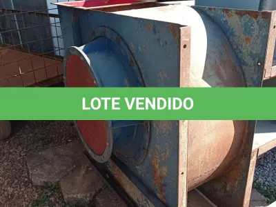 LOTE 612 - 01 EXAUSTOR INDUSTRIAL COM MOTOR. (NO ESTADO, LEILÃO NÃO TEM GARANTIA E NEM DEVOLUÇÃO, SUJEITO A POSSÍVEIS AVARIAS VISÍVEIS/OCULTAS E/OU AUSÊNCIA DE COMPONENTES).