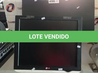 LOTE 496 - 03 MONITORES MARCAS E MODELOS DIVERSOS PARA RETIRADA DE PEÇAS. (NO ESTADO, LEILÃO NÃO TEM GARANTIA E NEM DEVOLUÇÃO, SUJEITO A POSSÍVEIS AVARIAS VISÍVEIS/OCULTAS E/OU AUSÊNCIA DE COMPONENTES).