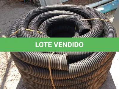 LOTE 621 - 01 ROLO DE MANGUEIRA CORRUGADA 10CM 4”. (NO ESTADO, LEILÃO NÃO TEM GARANTIA E NEM DEVOLUÇÃO, SUJEITO A POSSÍVEIS AVARIAS VISÍVEIS/OCULTAS E/OU AUSÊNCIA DE COMPONENTES).