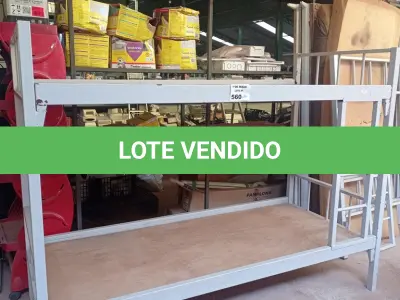 LOTE 560 - 01 CAMA BELICHE EM METAL. (NO ESTADO, LEILÃO NÃO TEM GARANTIA E NEM DEVOLUÇÃO, SUJEITO A POSSÍVEIS AVARIAS VISÍVEIS/OCULTAS E/OU AUSÊNCIA DE COMPONENTES).