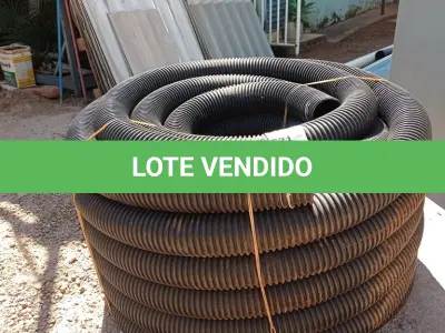 LOTE 621 - 01 ROLO DE MANGUEIRA CORRUGADA 10CM 4”. (NO ESTADO, LEILÃO NÃO TEM GARANTIA E NEM DEVOLUÇÃO, SUJEITO A POSSÍVEIS AVARIAS VISÍVEIS/OCULTAS E/OU AUSÊNCIA DE COMPONENTES).