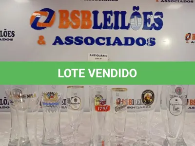 LOTE 006 - 10 TAÇAS PARA CERVEJA. (NO ESTADO, LEILÃO NÃO TEM GARANTIA E NEM DEVOLUÇÃO, SUJEITO A POSSÍVEIS AVARIAS VISÍVEIS/OCULTAS E/OU AUSÊNCIA DE COMPONENTES).
