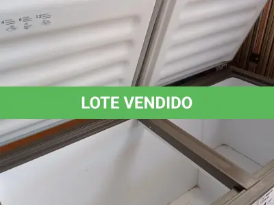 LOTE 591 - 01 FREEZER HORIZONTAL COM 02 TAMPAS. (NO ESTADO, LEILÃO NÃO TEM GARANTIA E NEM DEVOLUÇÃO, SUJEITO A POSSÍVEIS AVARIAS VISÍVEIS/OCULTAS E/OU AUSÊNCIA DE COMPONENTES).