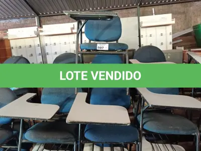 LOTE 507 - 10 CADEIRAS DE AUDITÓRIO. (NO ESTADO, LEILÃO NÃO TEM GARANTIA E NEM DEVOLUÇÃO, SUJEITO A POSSÍVEIS AVARIAS VISÍVEIS/OCULTAS E/OU AUSÊNCIA DE COMPONENTES).