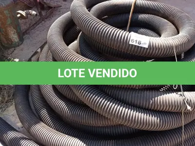 LOTE 618 - 01 ROLO DE MANGUEIRA CORRUGADA 10CM 4”. (NO ESTADO, LEILÃO NÃO TEM GARANTIA E NEM DEVOLUÇÃO, SUJEITO A POSSÍVEIS AVARIAS VISÍVEIS/OCULTAS E/OU AUSÊNCIA DE COMPONENTES).