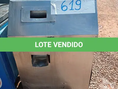 LOTE 619 - 01 MOENDA DE CANA EM AÇO INOX. (NO ESTADO, LEILÃO NÃO TEM GARANTIA E NEM DEVOLUÇÃO, SUJEITO A POSSÍVEIS AVARIAS VISÍVEIS/OCULTAS E/OU AUSÊNCIA DE COMPONENTES).